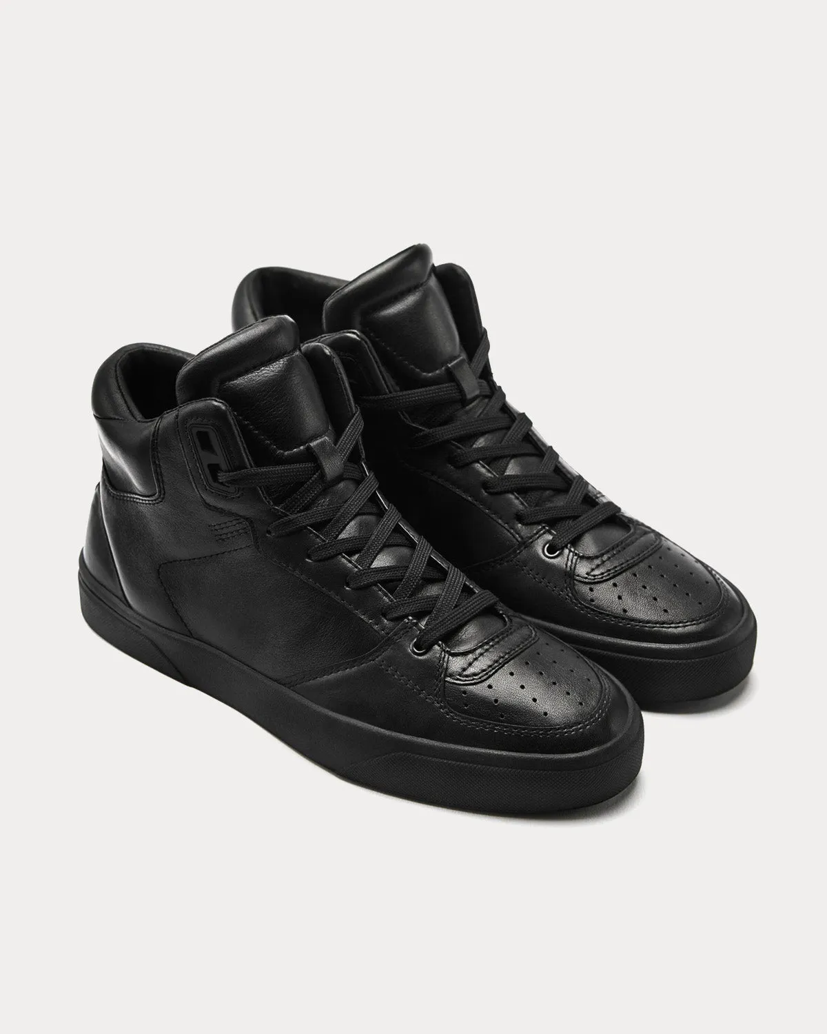 2B TIEFSCHWARZ Black High Top Sneakers