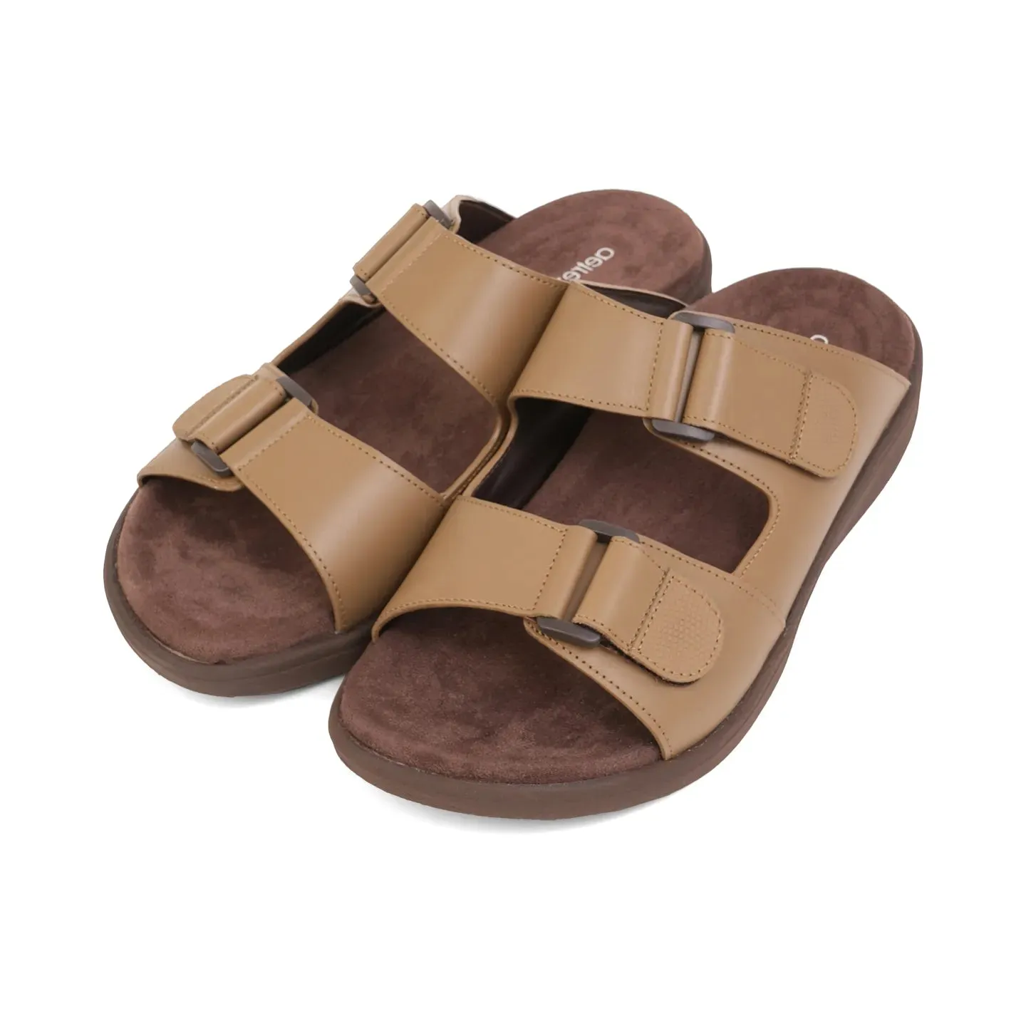 Aetrex Premium Comfort Suede Foot Bed Arabic Sandals Olive