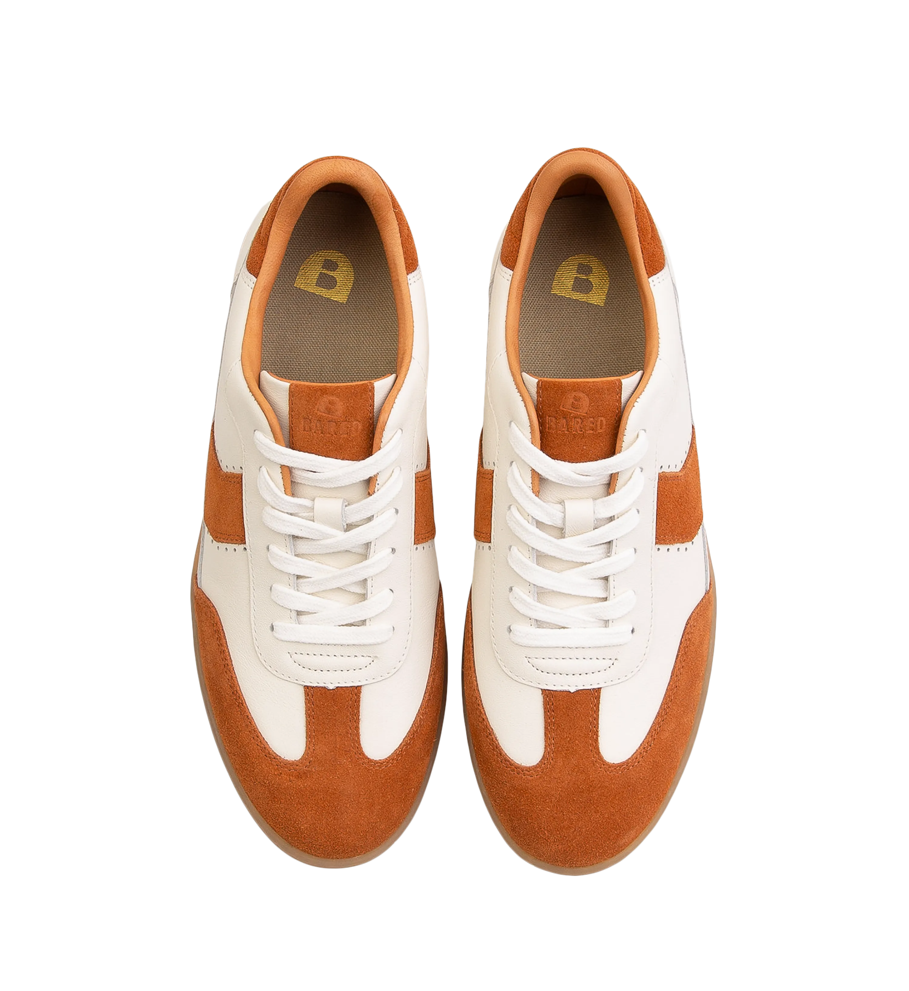 Amakihi Ecru & Camel Leather Sneakers