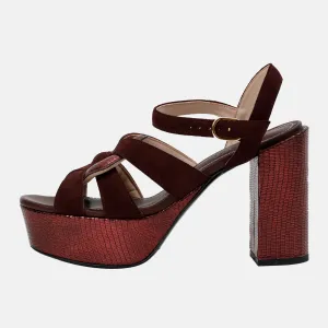 ANNA platform sandal - Spruce