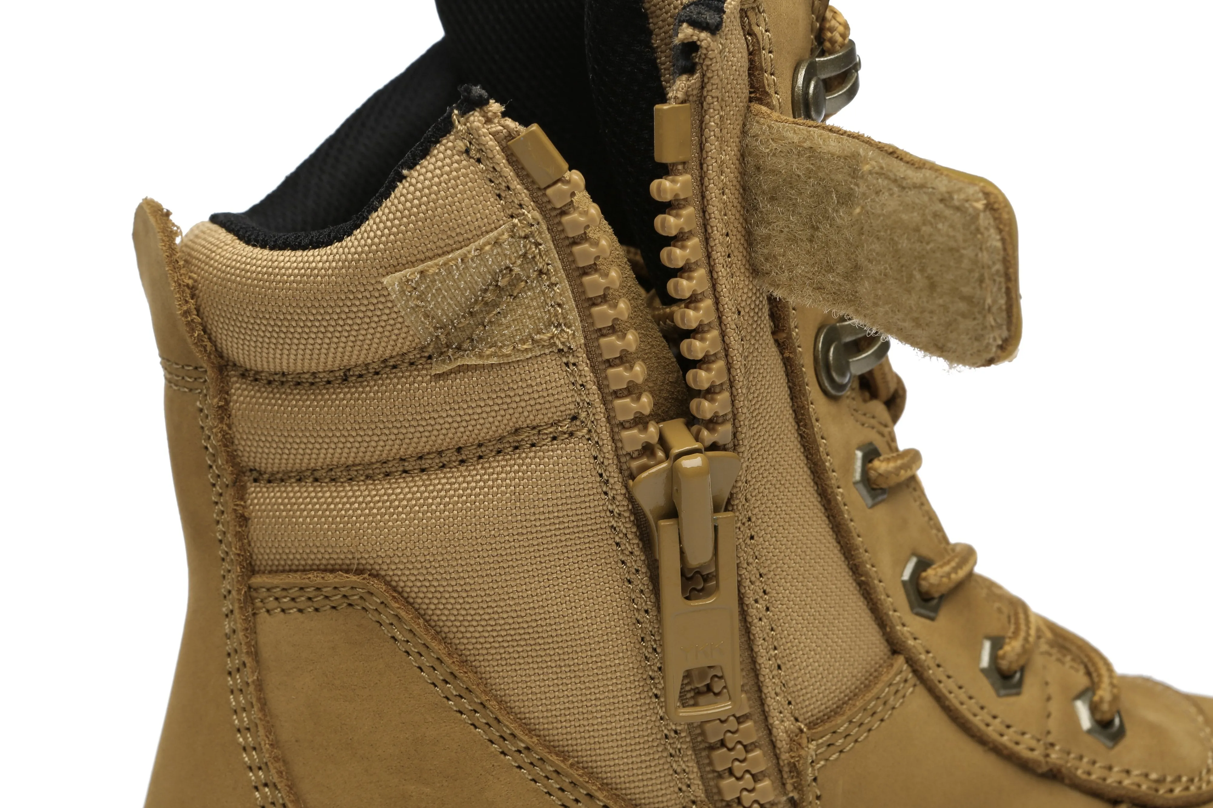 Australian Shepherd® Work Safety Boots Mens Leo Lace Up Zip Steel Toe with Wool Insole