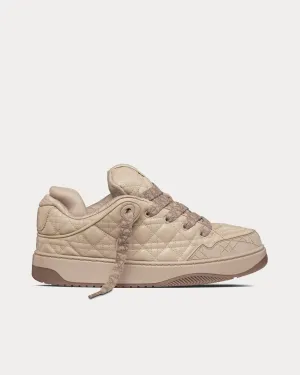 B9S Skater Limited And Numbered Edition Beige Cannage Kumo Leather Low Top Sneakers