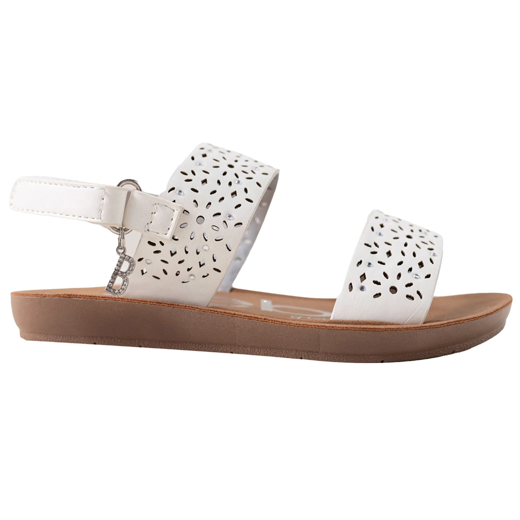 bebe Girls' Sandals - Kids' Open Toe Summer Shoes, Perfect Flat Sandals for Girls (Little Girl/Big Girl)