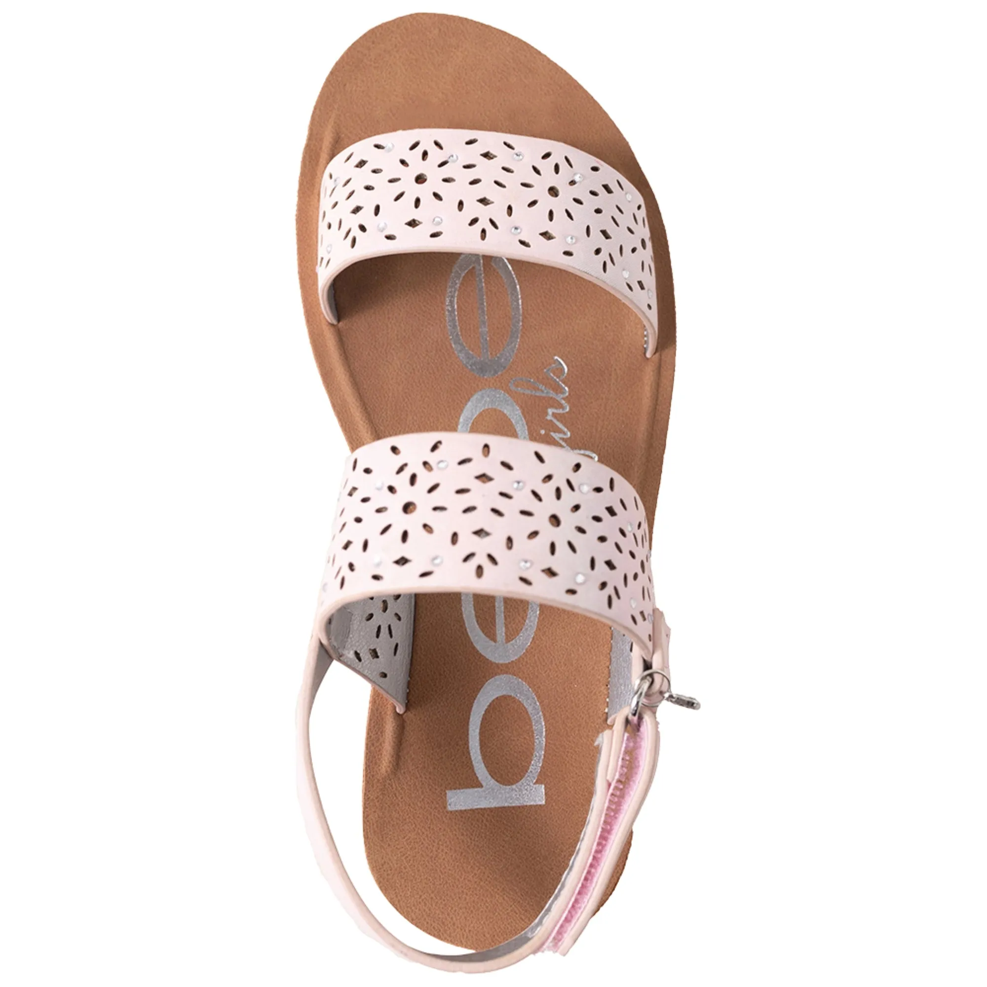bebe Girls' Sandals - Kids' Open Toe Summer Shoes, Perfect Flat Sandals for Girls (Little Girl/Big Girl)