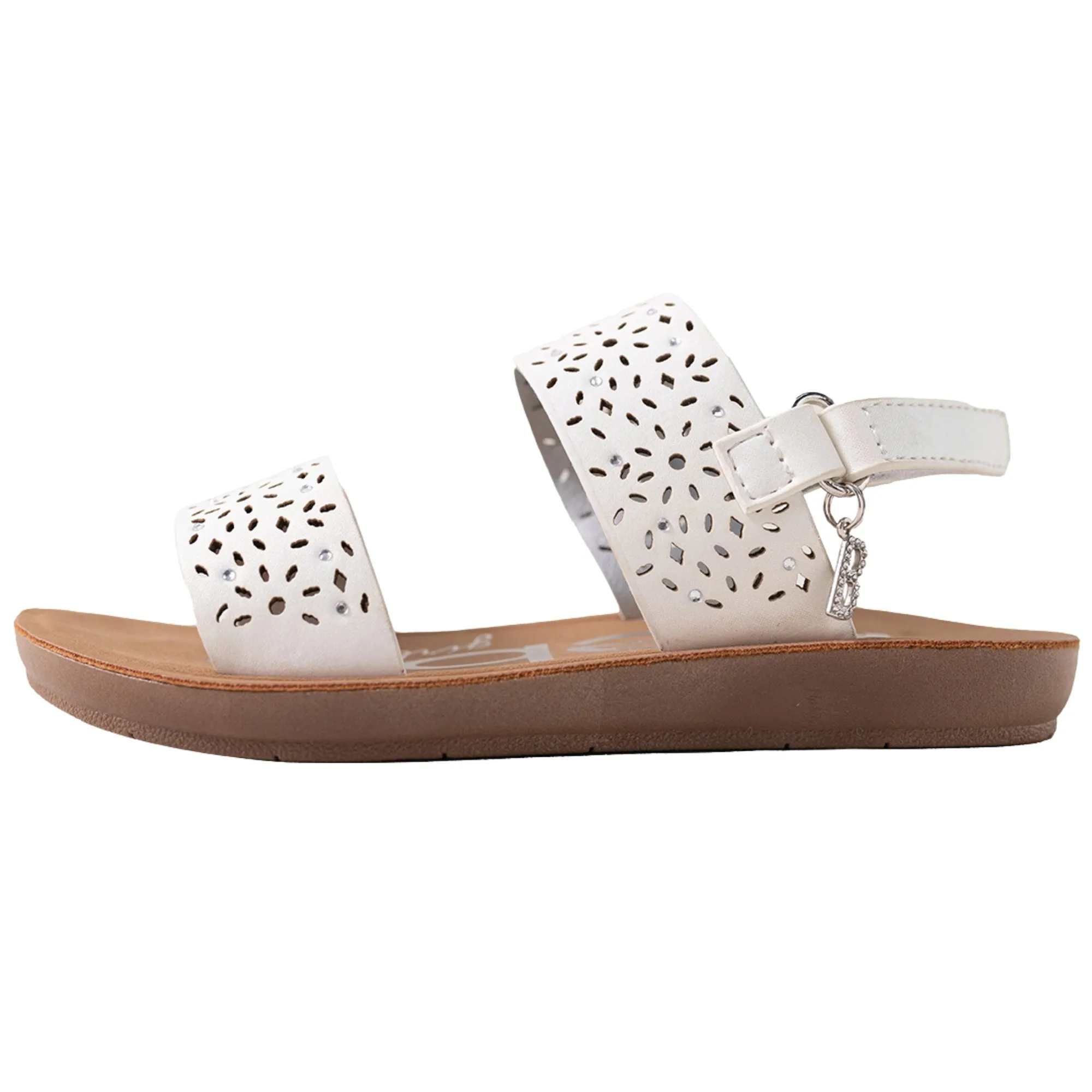 bebe Girls' Sandals - Kids' Open Toe Summer Shoes, Perfect Flat Sandals for Girls (Little Girl/Big Girl)