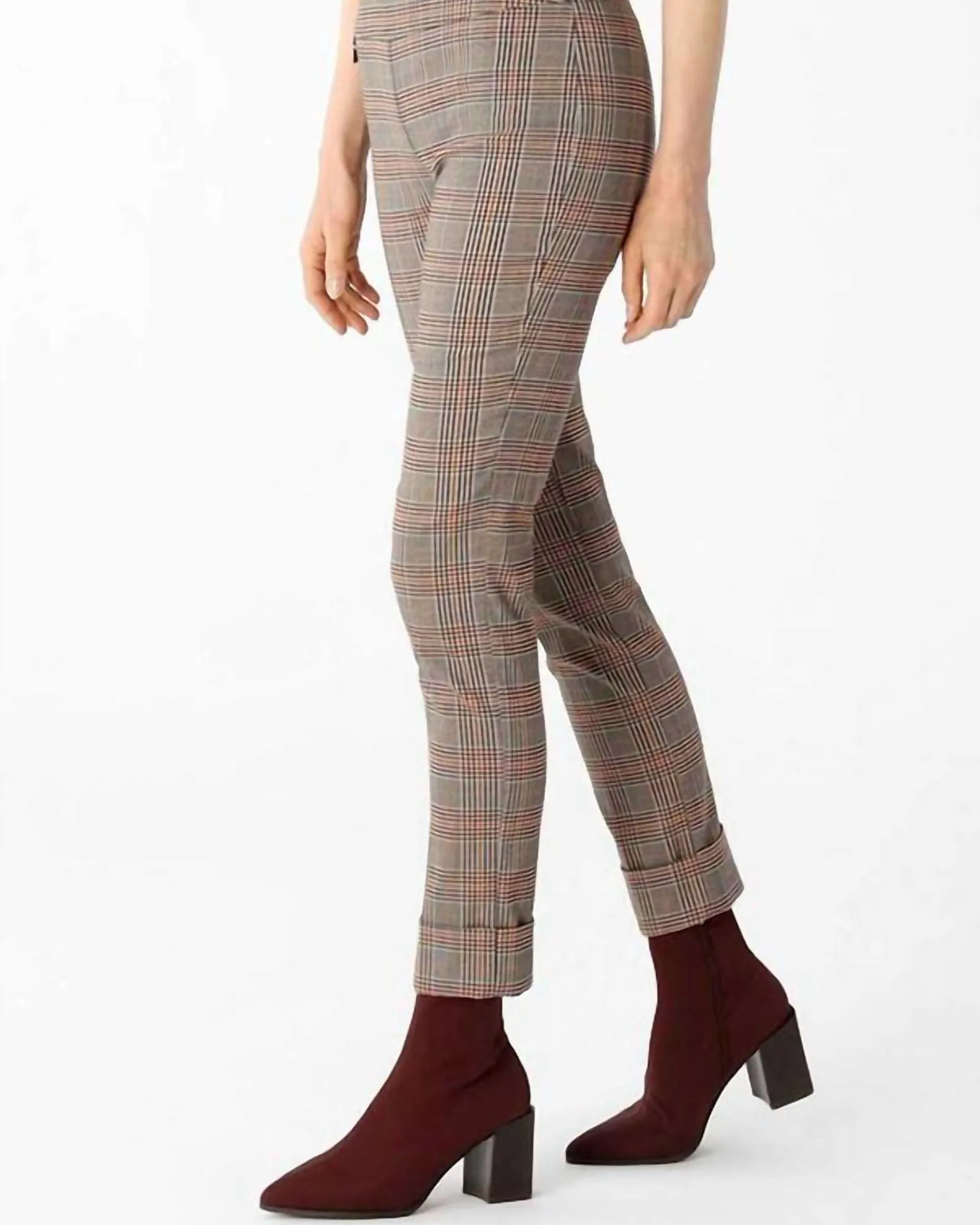 Belllamy Plaid Pant In Plaid Brown | Plaid Brown