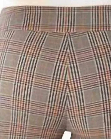 Belllamy Plaid Pant In Plaid Brown | Plaid Brown