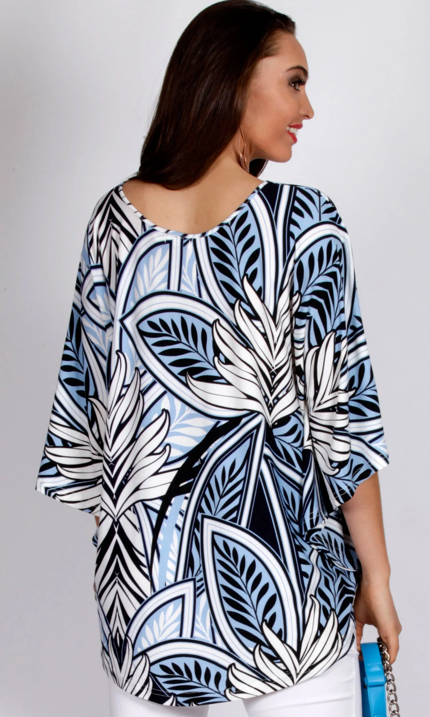 BT100214-30TB Tropical Print Loose Fit Top (Pack) On Sale