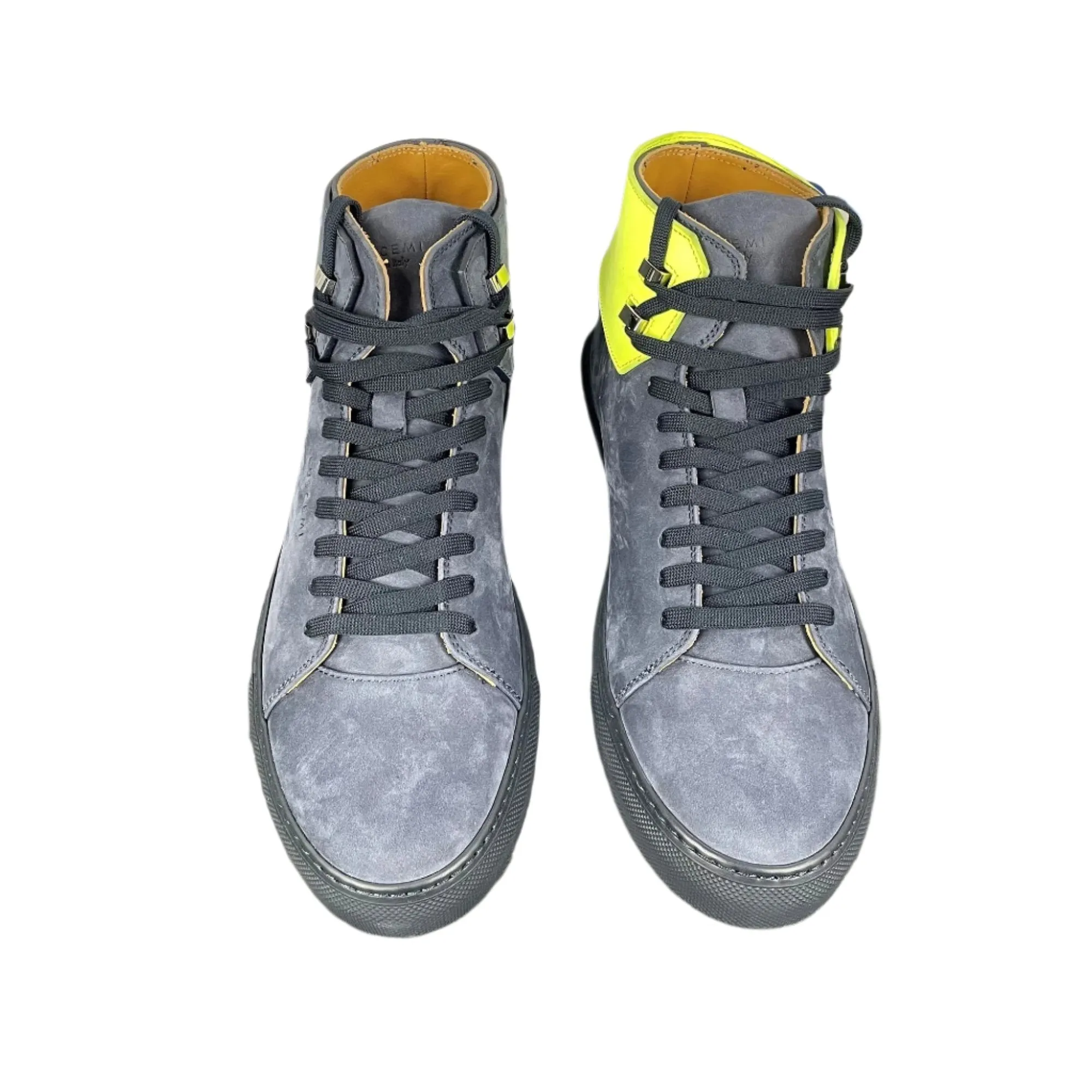 Buscemi Mens 100MM Flap Navy Nubuck Sneakers Sample