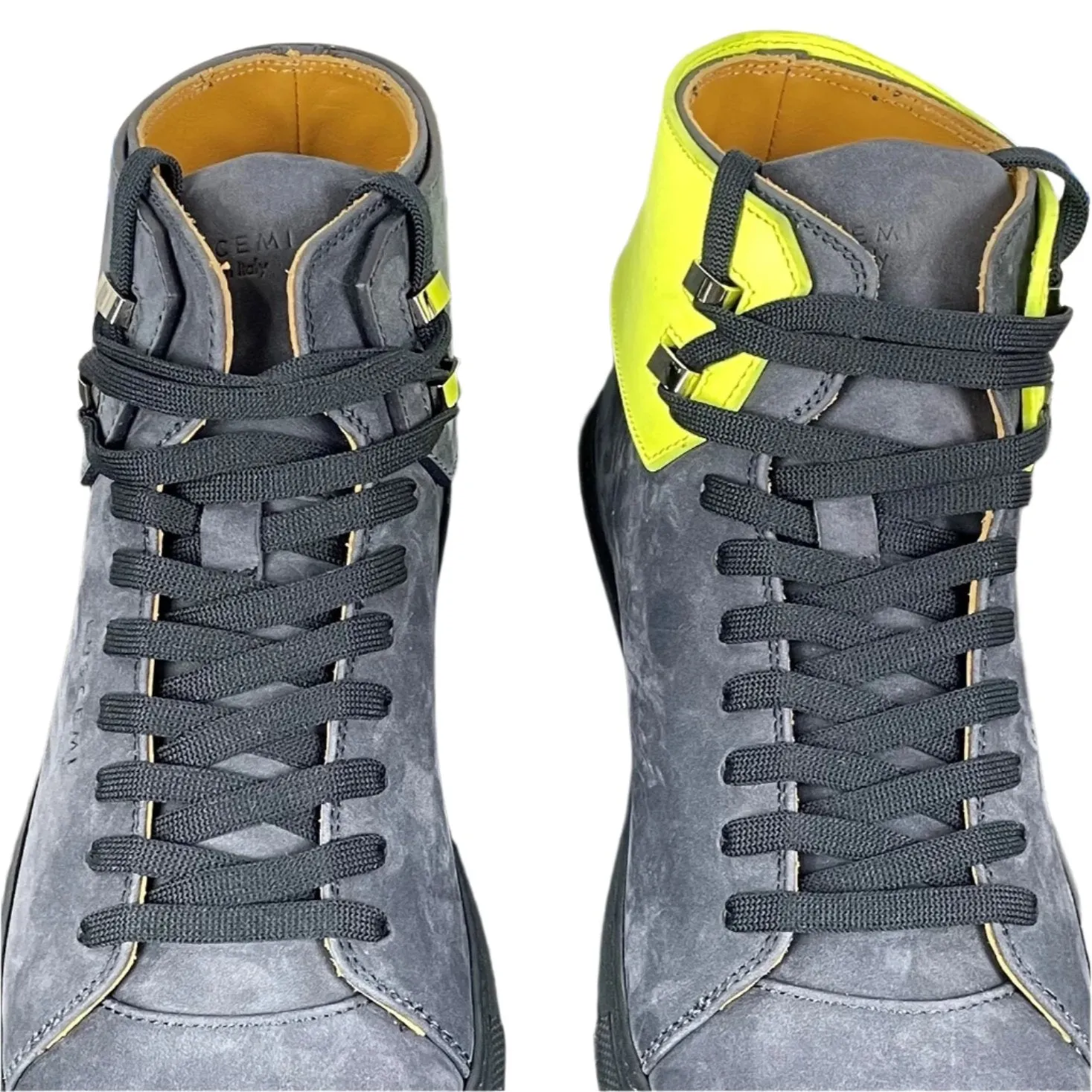 Buscemi Mens 100MM Flap Navy Nubuck Sneakers Sample