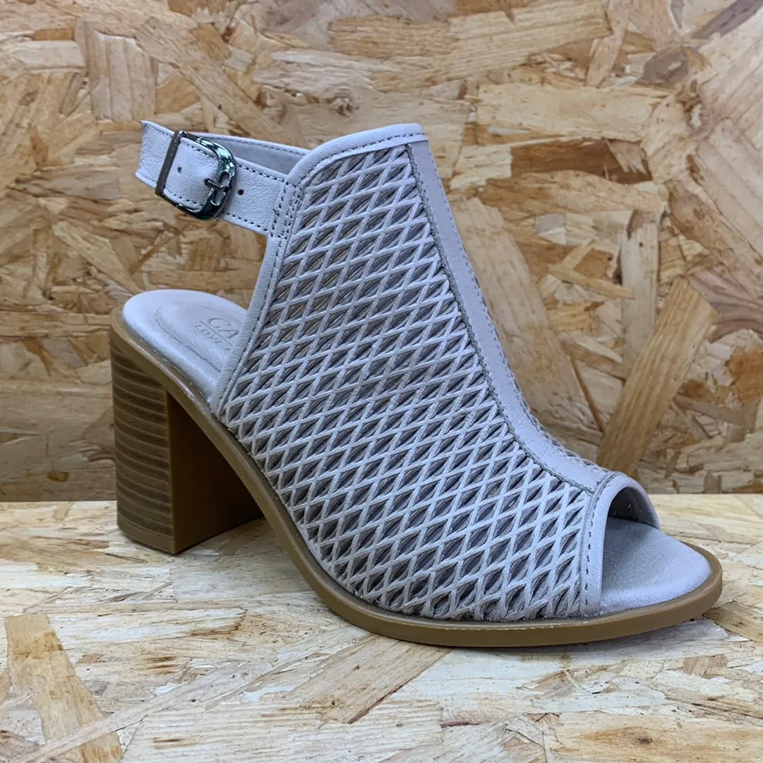 Carmela Womens Leather High Heel - Ice