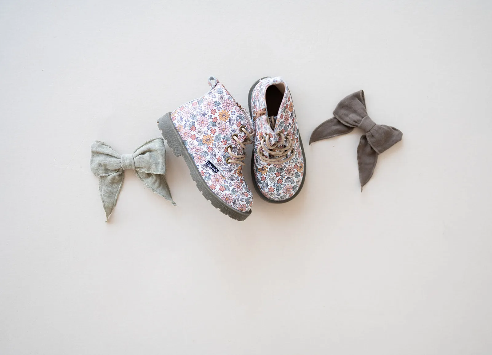 Combat Boots - Retro Boho Floral