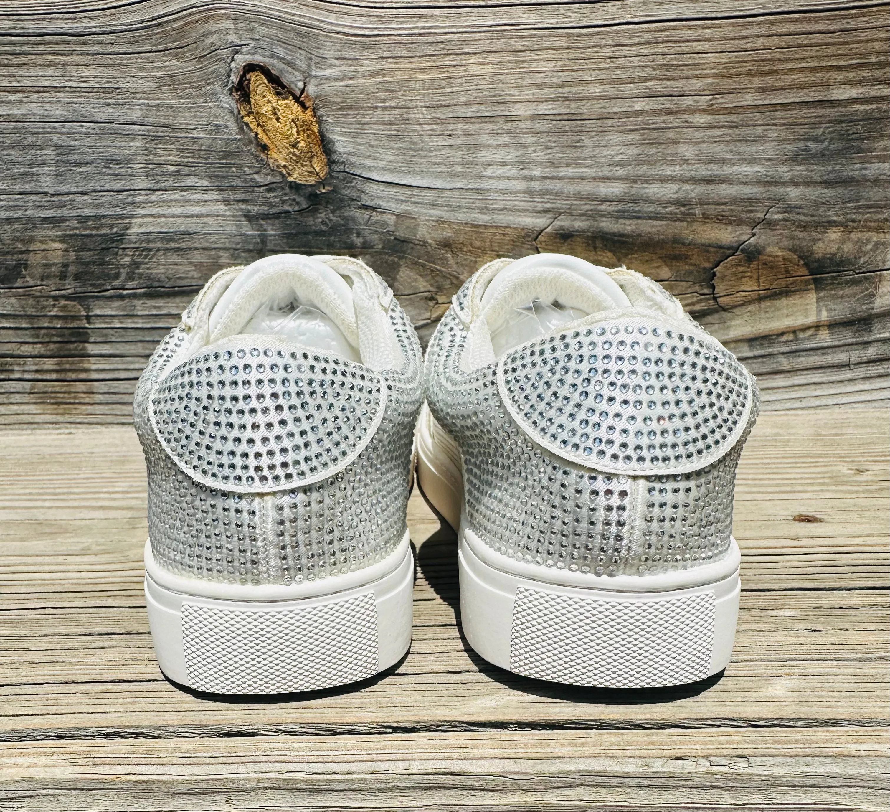 Corkys "Legendary" Sneakers in White Crystal Final Sale