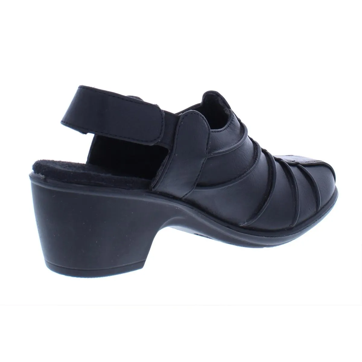 Easy Street Womens Manner Faux Leather Slingback Mules