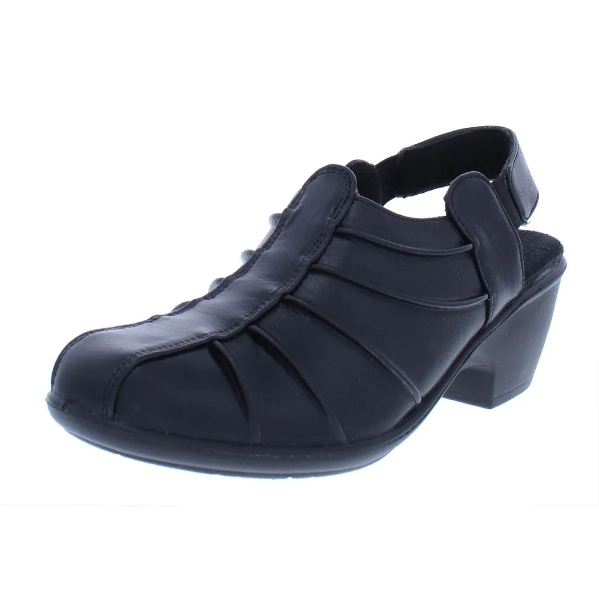 Easy Street Womens Manner Faux Leather Slingback Mules
