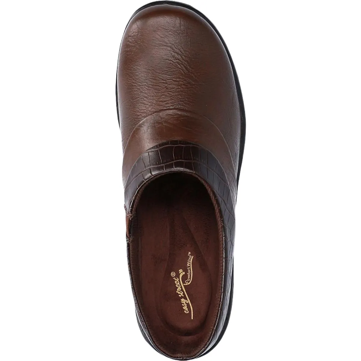 Easy Street Womens Swing Cushioned Footbed Mules