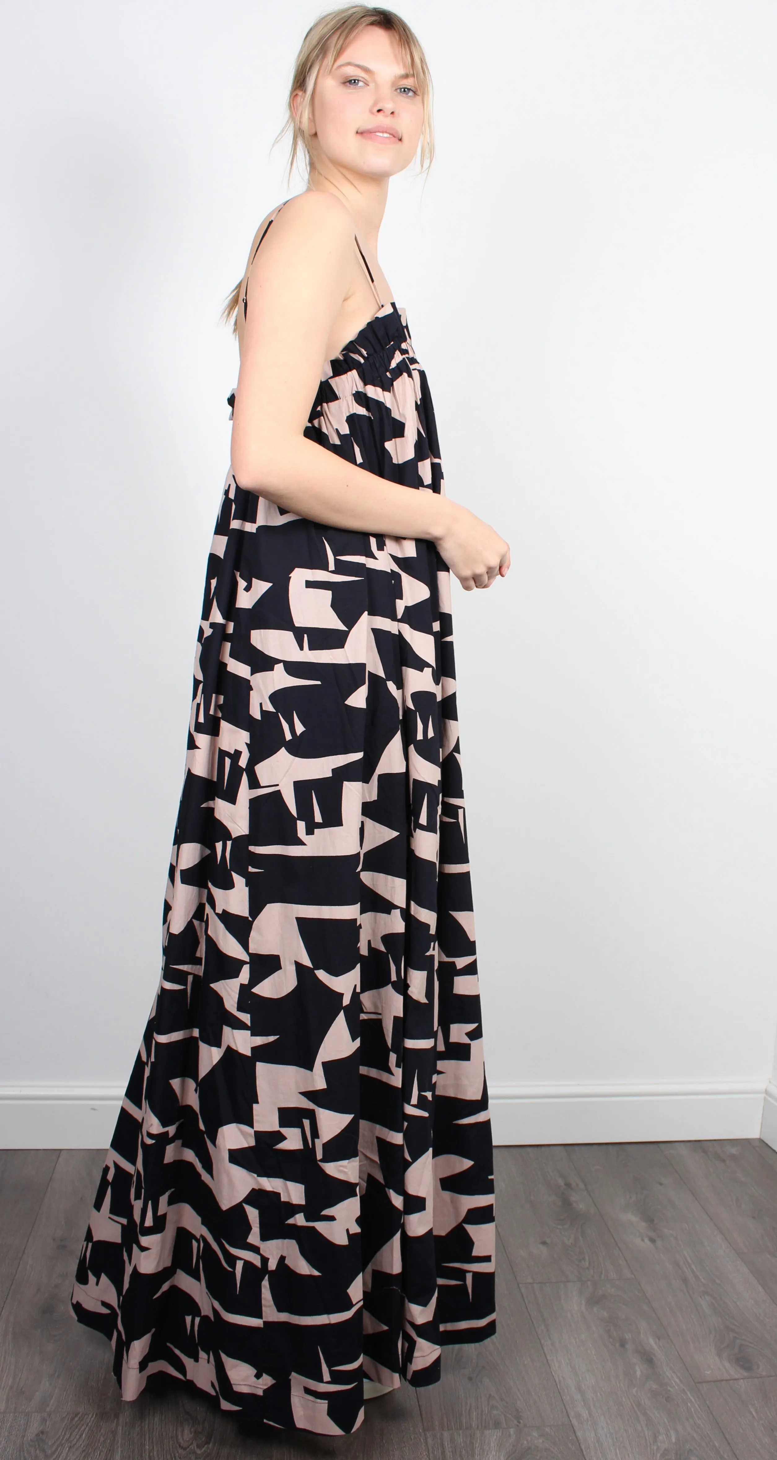 Essentiel Antwerp Bokchoy cotton maxi dress