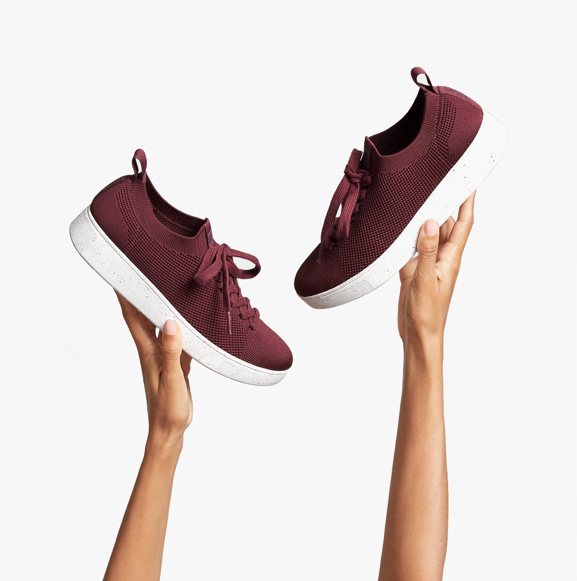 FB6-A01 RALLY e01 MULTI-KNIT Ladies Trainers Plummy