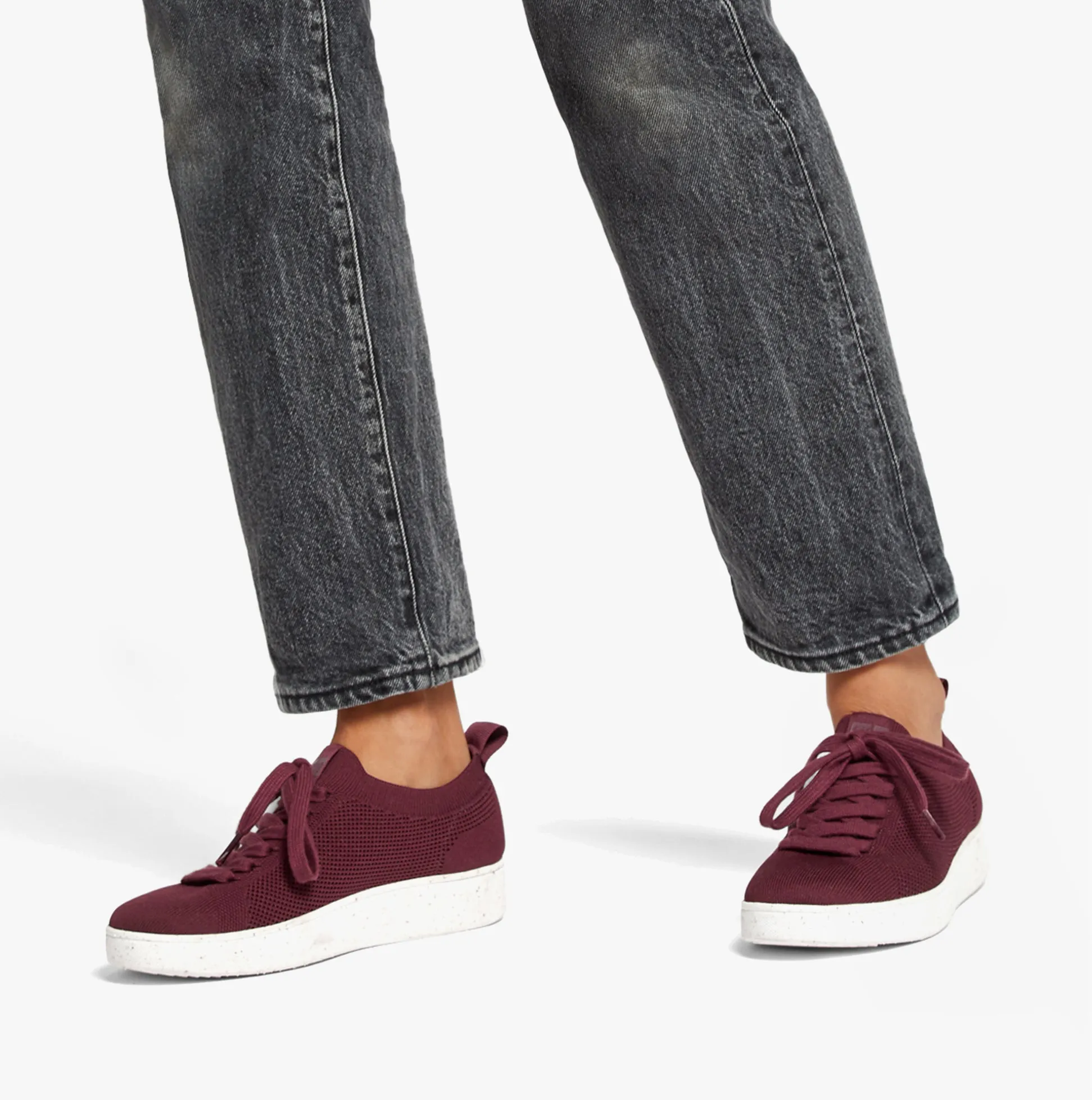 FB6-A01 RALLY e01 MULTI-KNIT Ladies Trainers Plummy