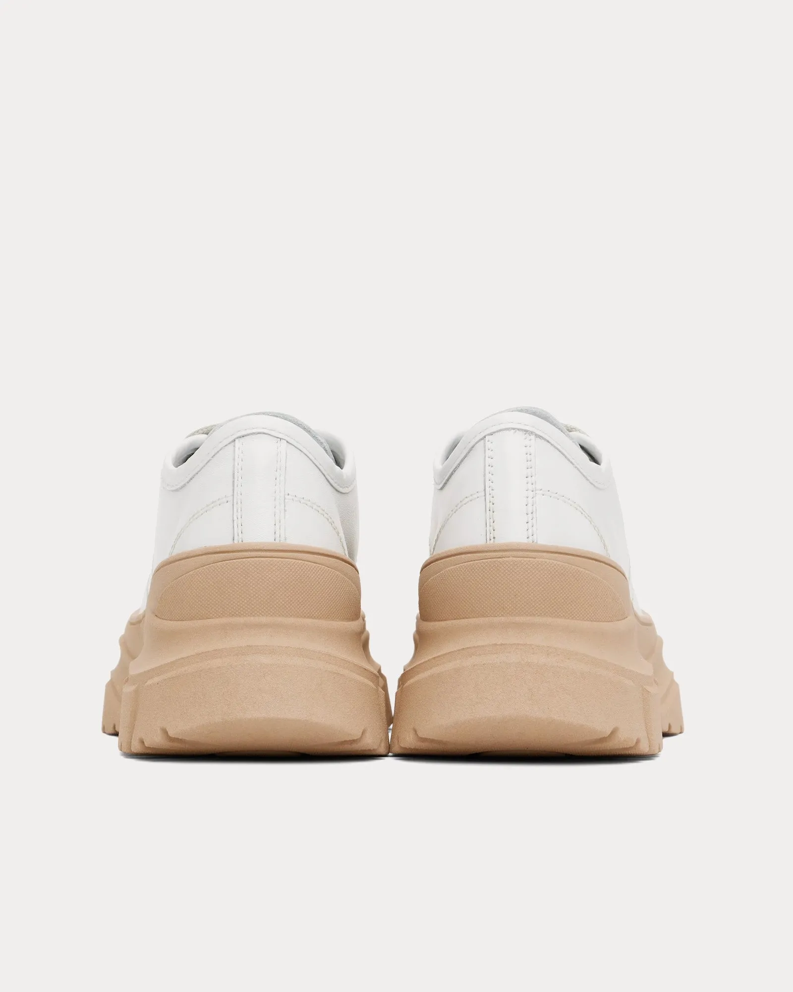Feat White / Camel Low Top Sneakers