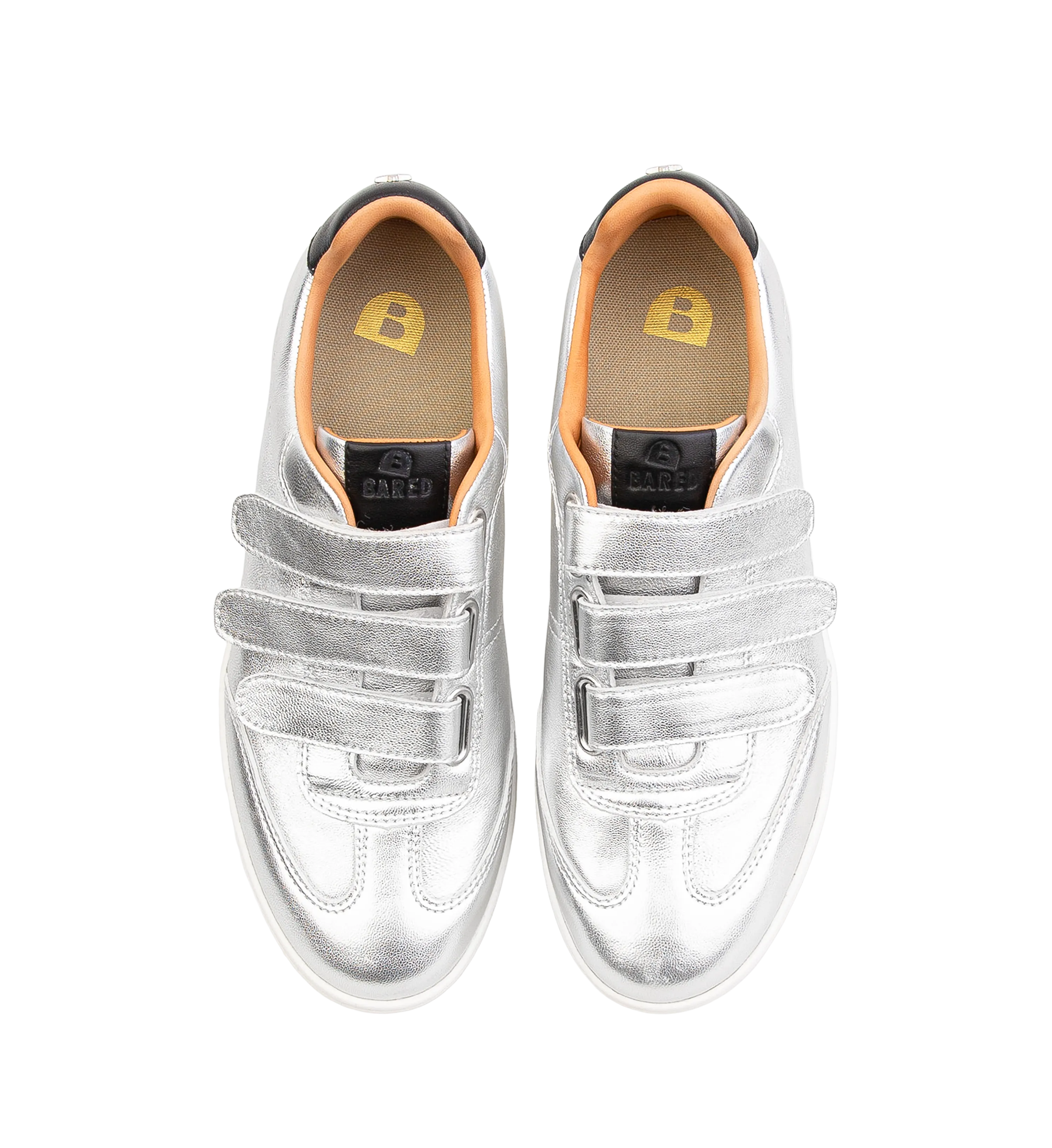 Grandala Silver Leather Sneakers