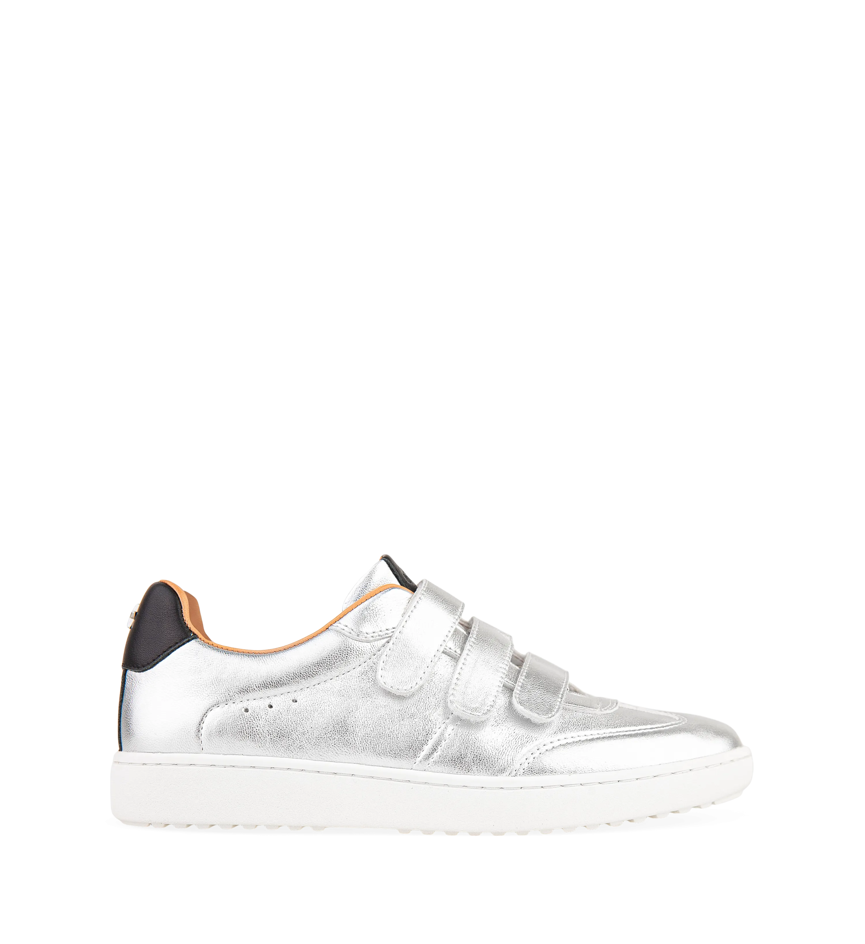 Grandala Silver Leather Sneakers