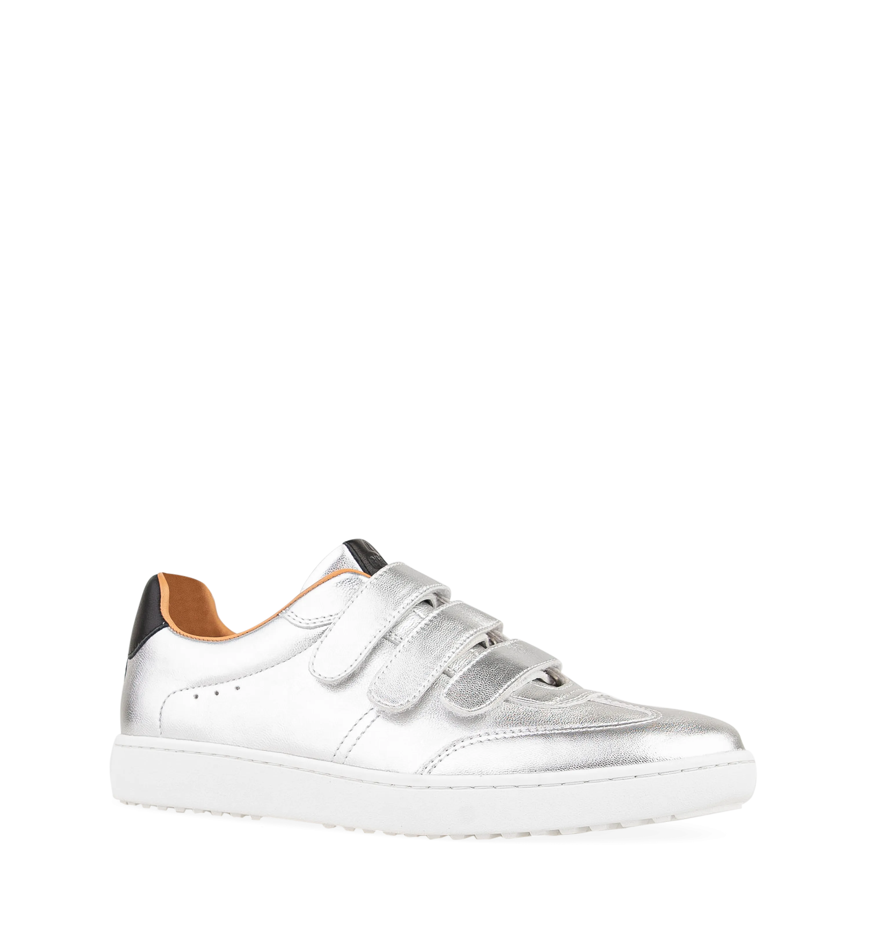 Grandala Silver Leather Sneakers
