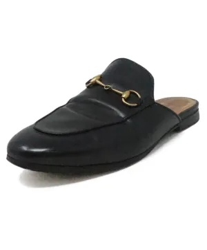 Gucci Black Leather Mules sz 8