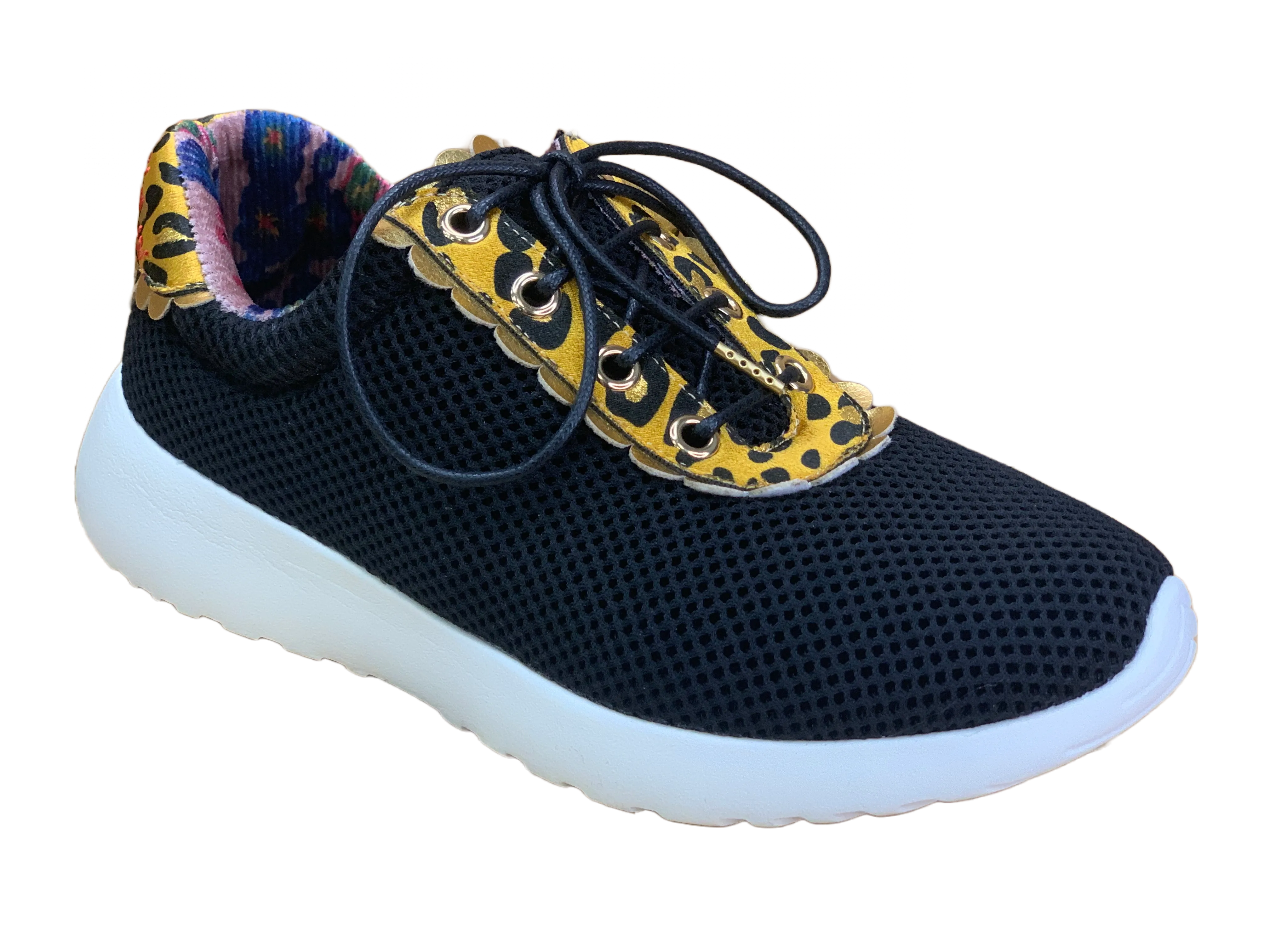 Irregular Choice Womens Green Fingers Trainers - Black