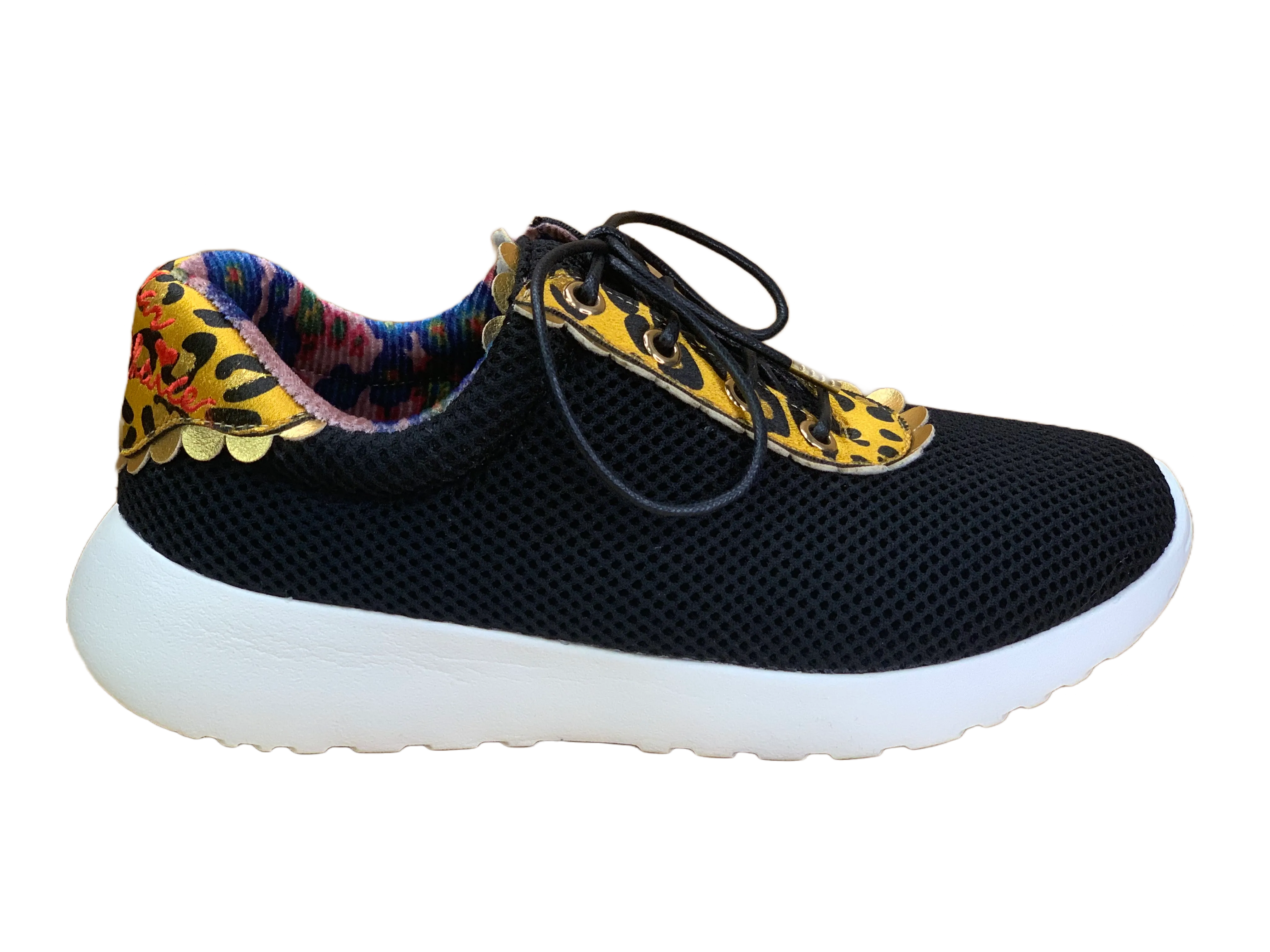 Irregular Choice Womens Green Fingers Trainers - Black