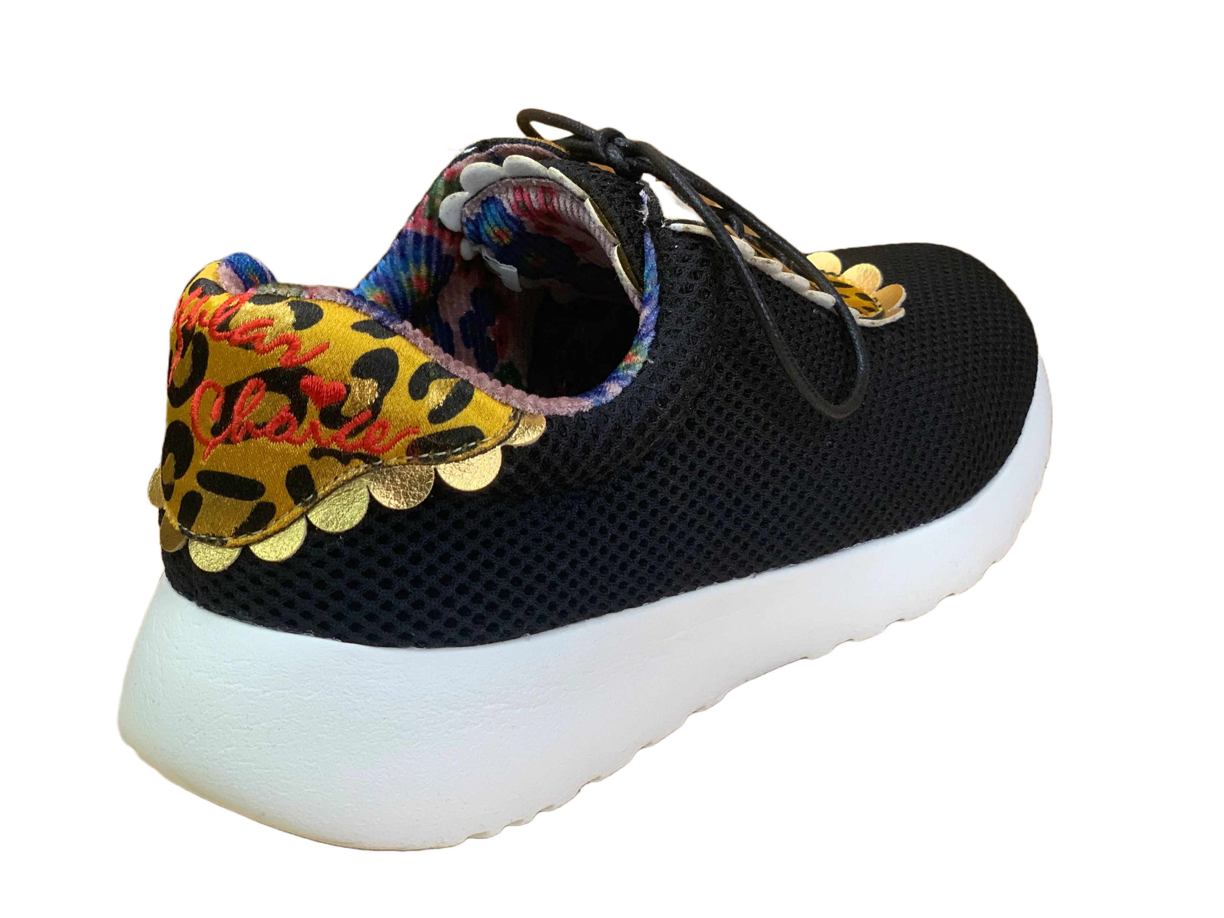 Irregular Choice Womens Green Fingers Trainers - Black