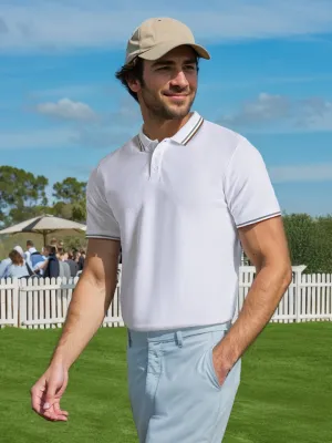 Jacquard Knitted Polo T-shirt - Stallion