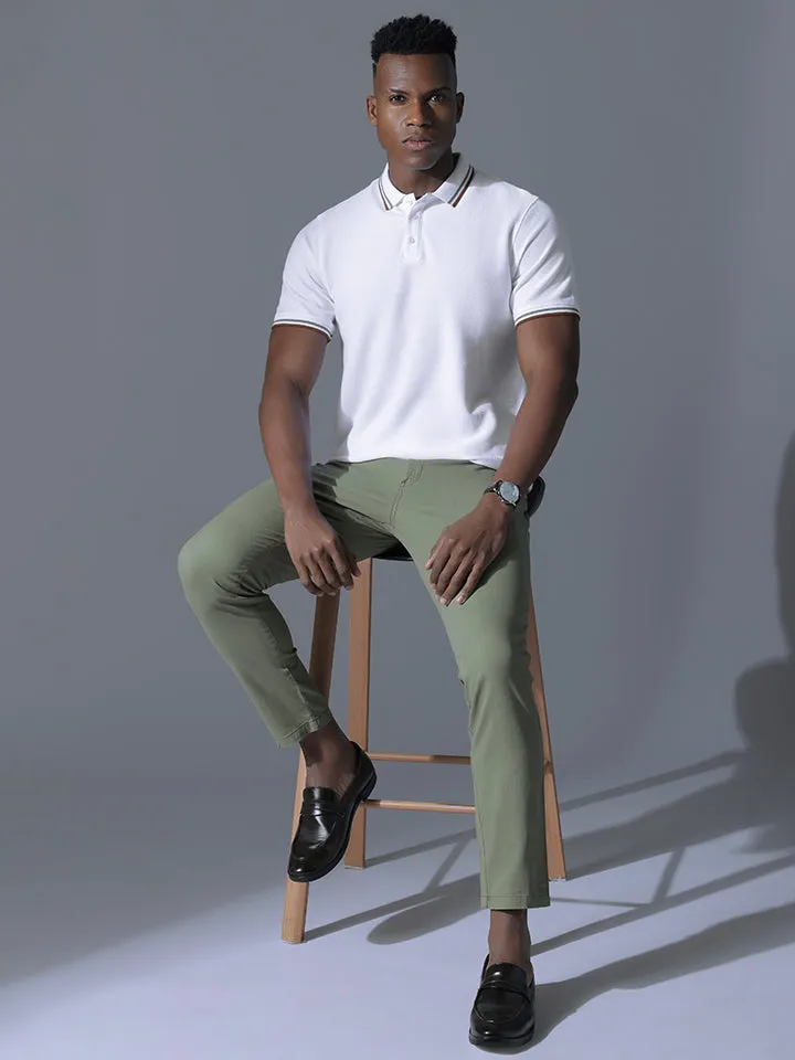 Jacquard Knitted Polo T-shirt - Stallion