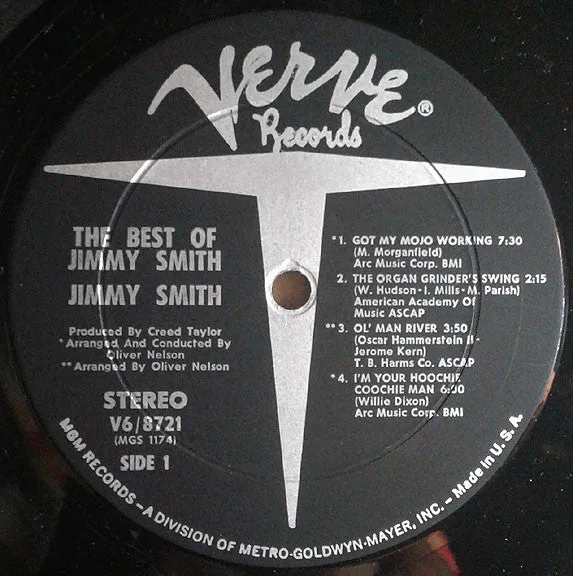 Jimmy Smith - The Best Of Jimmy Smith - LP