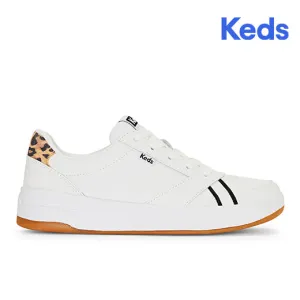 Keds Women's The Court Leather Leo--Snw-Snow White