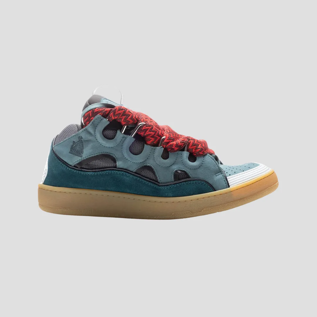 Lanvin Anthracite Curb Sneakers