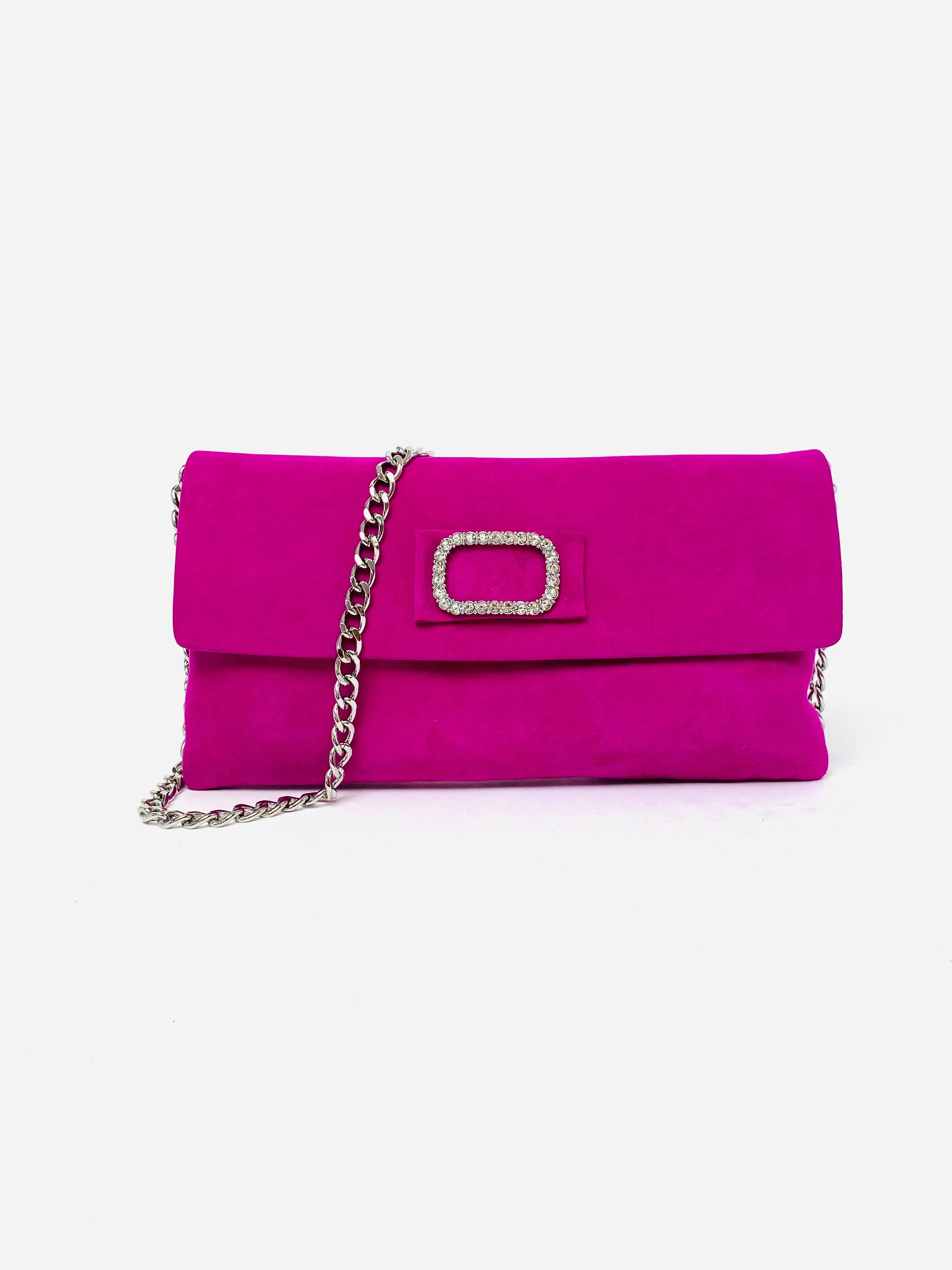 Le Babe - 3037 Fuschia Pink Diamonte kitten heel*