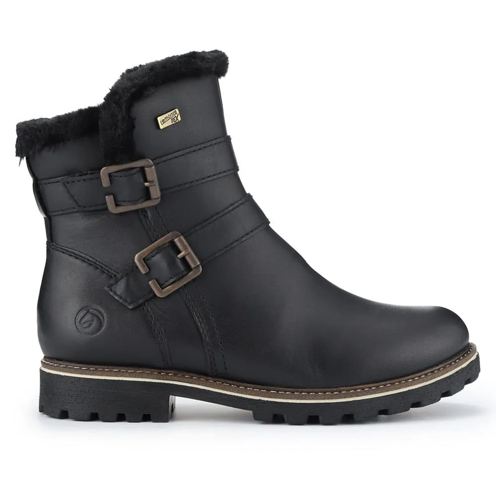 Leather Buckle-Fastening Ankle Boots - DRS40515 / 326 361