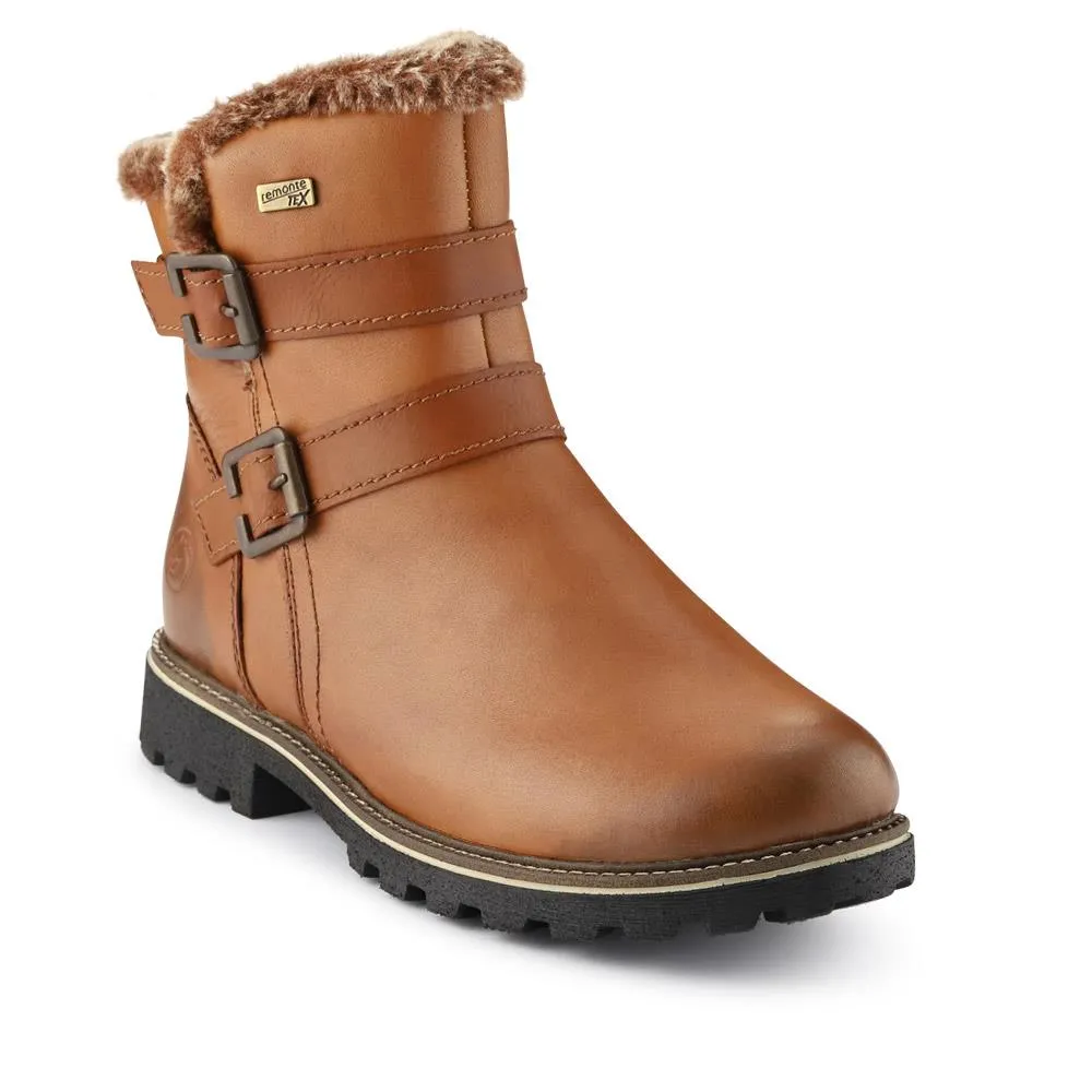 Leather Buckle-Fastening Ankle Boots - DRS40515 / 326 361