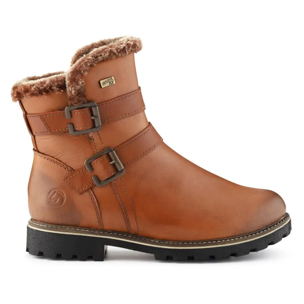 Leather Buckle-Fastening Ankle Boots - DRS40515 / 326 361