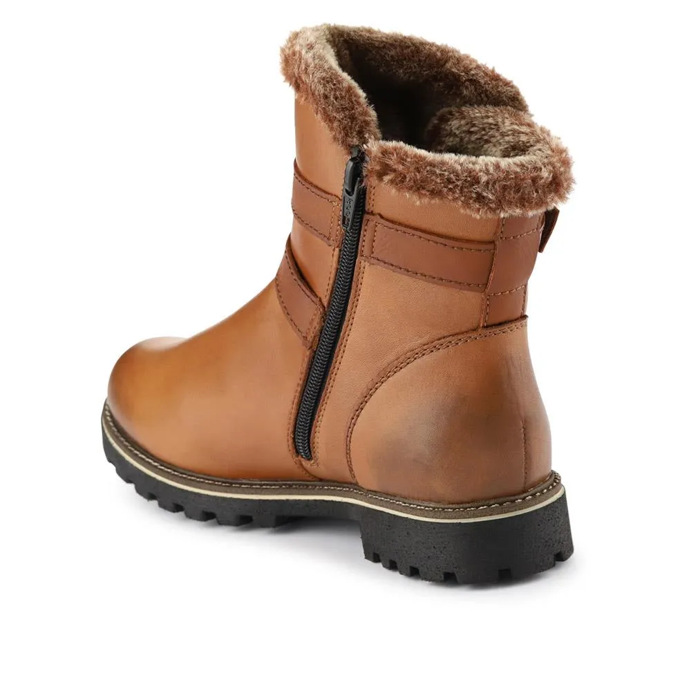 Leather Buckle-Fastening Ankle Boots - DRS40515 / 326 361