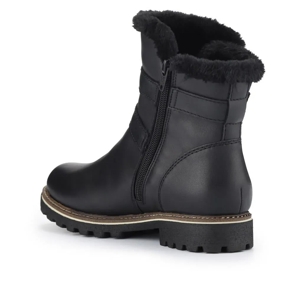 Leather Buckle-Fastening Ankle Boots - DRS40515 / 326 361