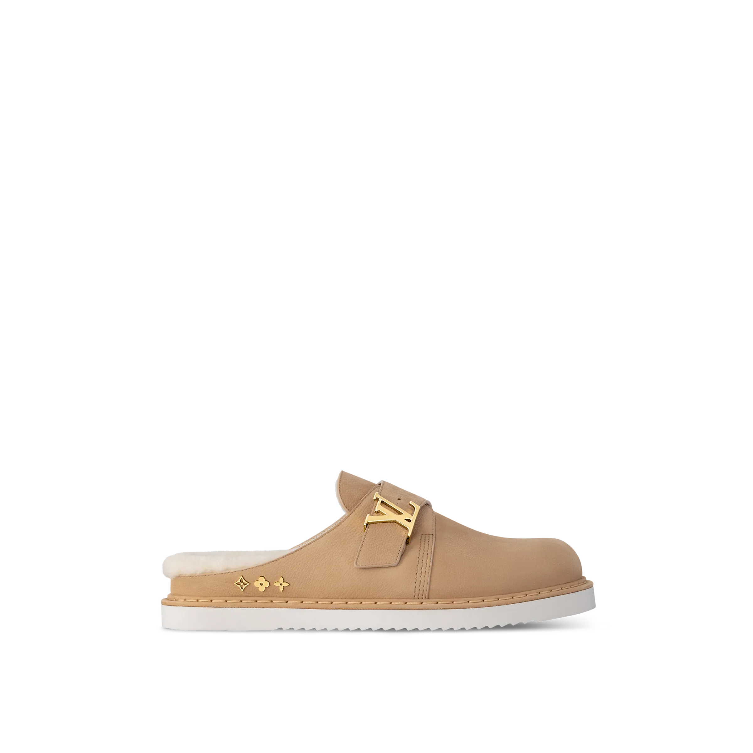 LV Easy Shearling Mules