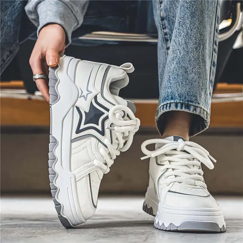 Men's Premium Leather Athletic Sneakers