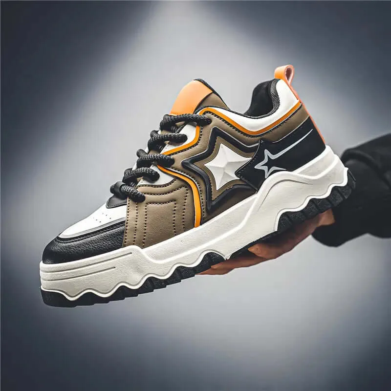 Men's Premium Leather Athletic Sneakers