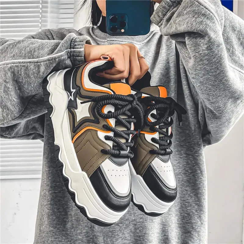 Men's Premium Leather Athletic Sneakers