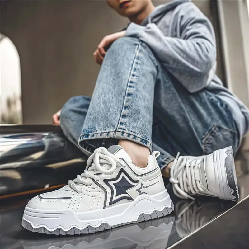 Men's Premium Leather Athletic Sneakers