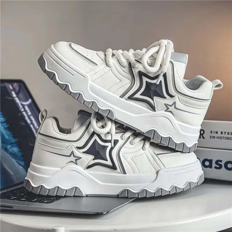 Men's Premium Leather Athletic Sneakers