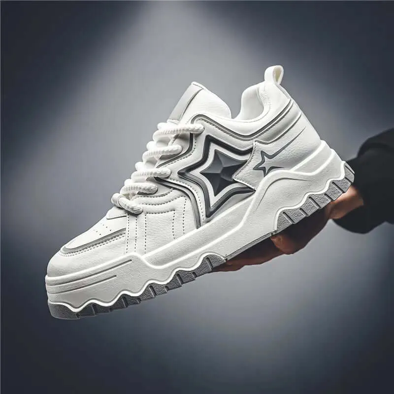 Men's Premium Leather Athletic Sneakers