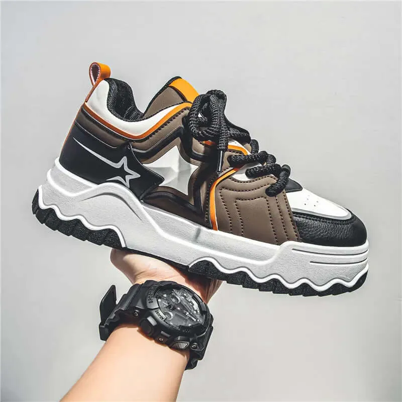 Men's Premium Leather Athletic Sneakers